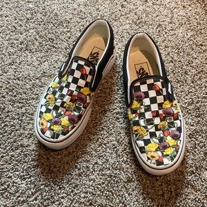 Vans Women’s Floral Checkered Platform Shoes